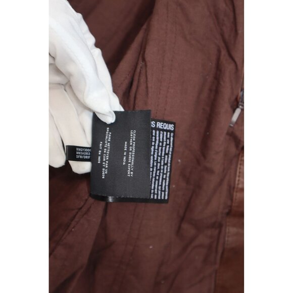 Marc New York Andrew Marc Mens Leather Jacket Size M Full-Zip Front With Pockets - Picture 5 of 16